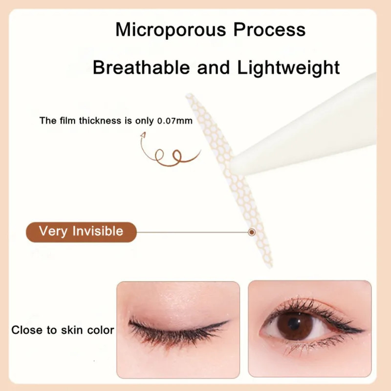 A K F Invisible Double Eyelid Tape Natural Looking Eyelid Lift Paste Stickers Enlarge Eyes Beauty Tool Waterproof Long Lasting 250730
