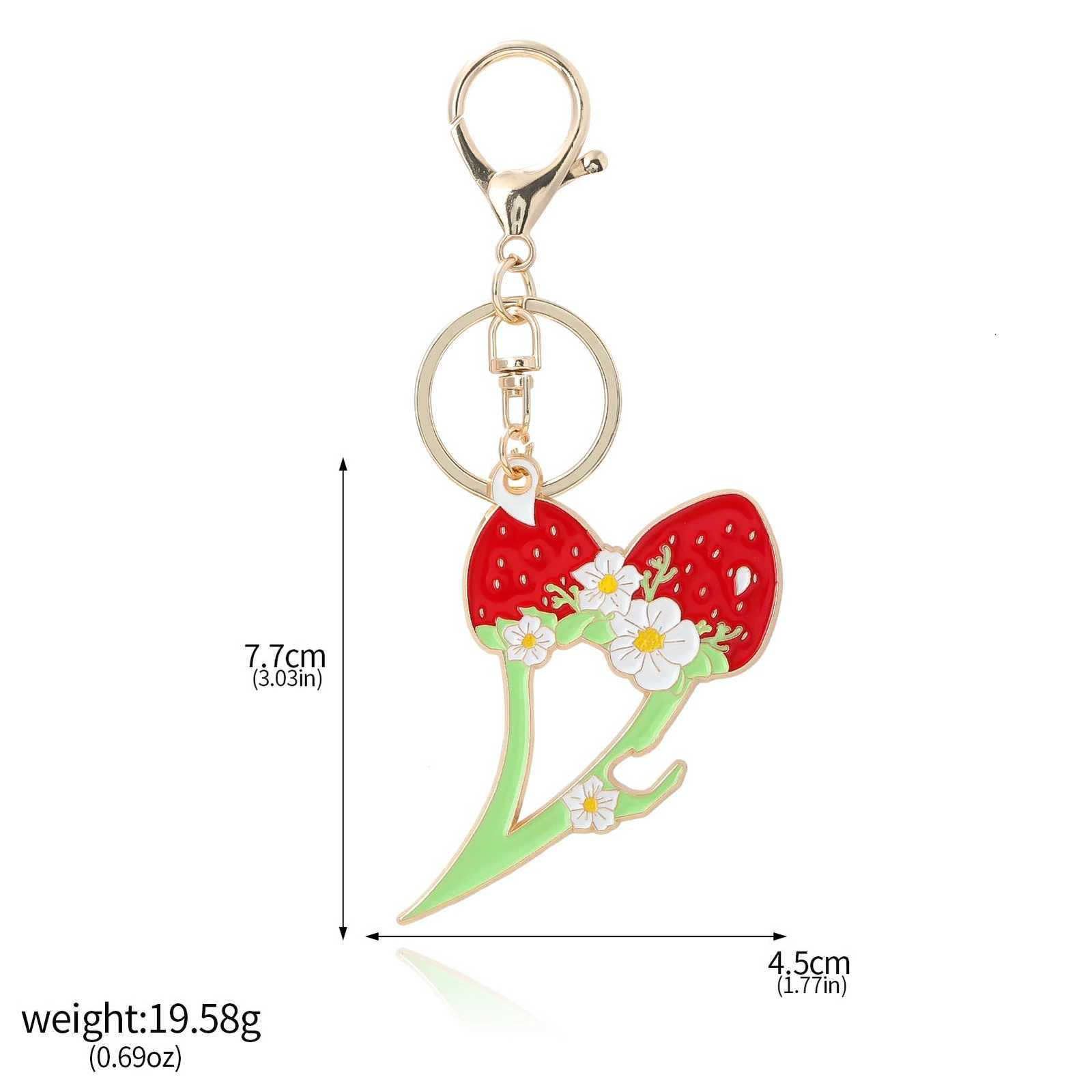Fashion Cute Womens Self Defense Strawberry Keychain Bag Charm Keychain Safety For Women Accessories Gift Set For Girlfriend G250802