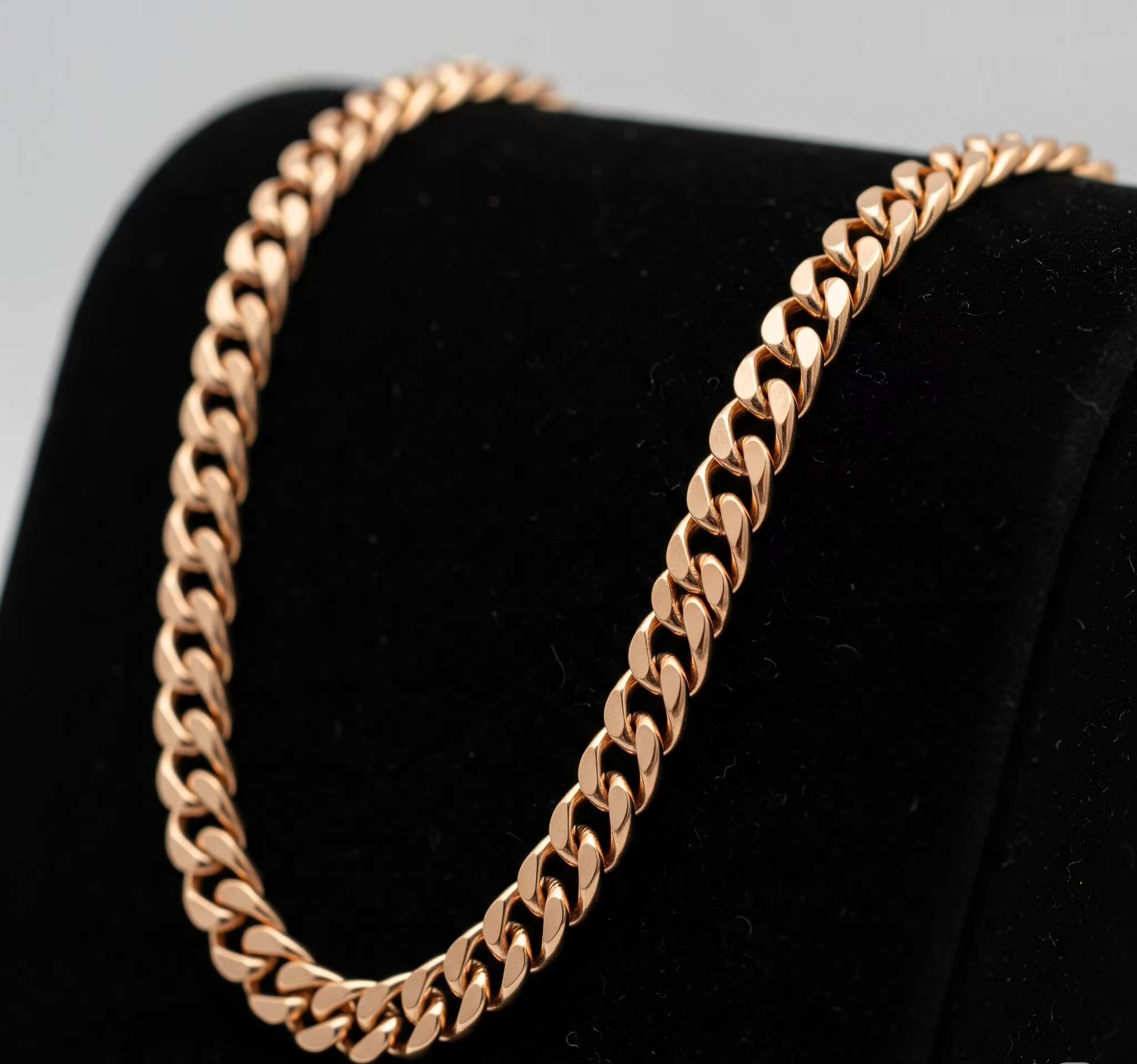 High Quality 925 Sterling Silver Cuban Chain Necklace Custom Made Multiple Sizes Rhodium Rose Gold Plated Fine Jewelry for Gift