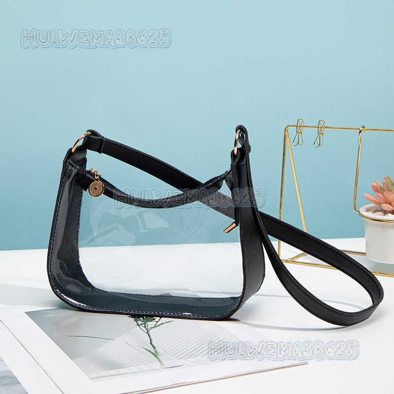 2025 New Trend Underarm Bag Fashion Transparent Bag Single Shoulder Bag Handheld Womens Bag Simple Small Bag H250804
