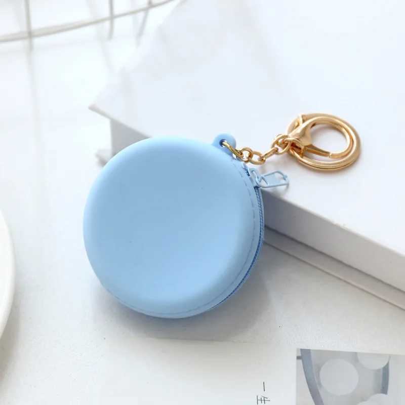 Korea Cute Coin Wallet Case Round Silicone Girl Kids Coin Bag Small Women Girls Key Bag Mini Headset Bag Purse Kid Gift G250802
