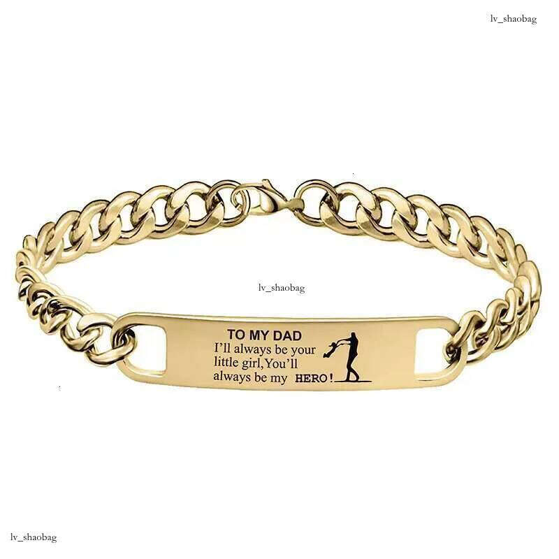 DHCollections Factory Supplier Stainless Steel Adjustable Engraved Custom Cuban Chain Metal Bracelet