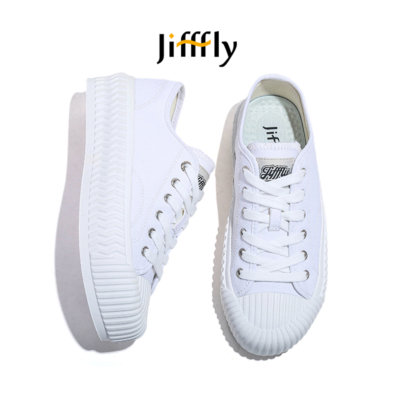 Jiffffly Canvas Shoes for Women - Fall/Winter Collection High Platform Ins Trendy Casual Sneakers