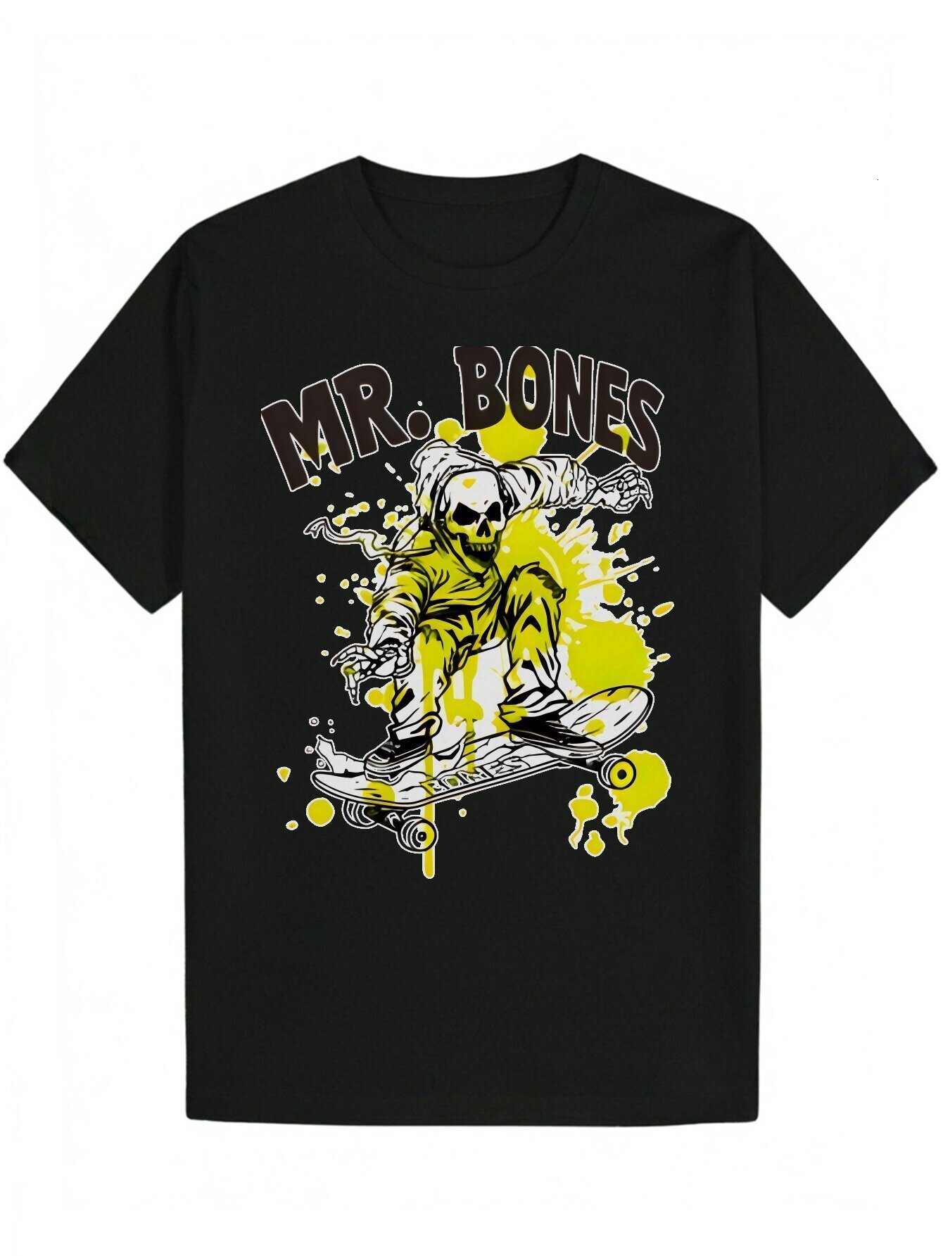 Men's Summer Casual Round Neck Polyester Portrait T-Shirt 69de9