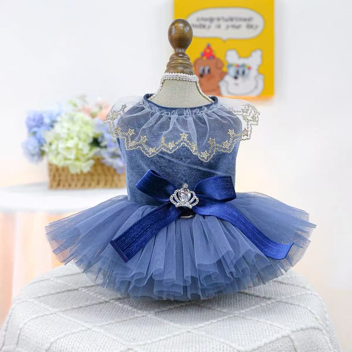 T885 Pet dog clothes pet clothing spring and summer Bichon Teddy pet vest suspenders waffle print T-shirt