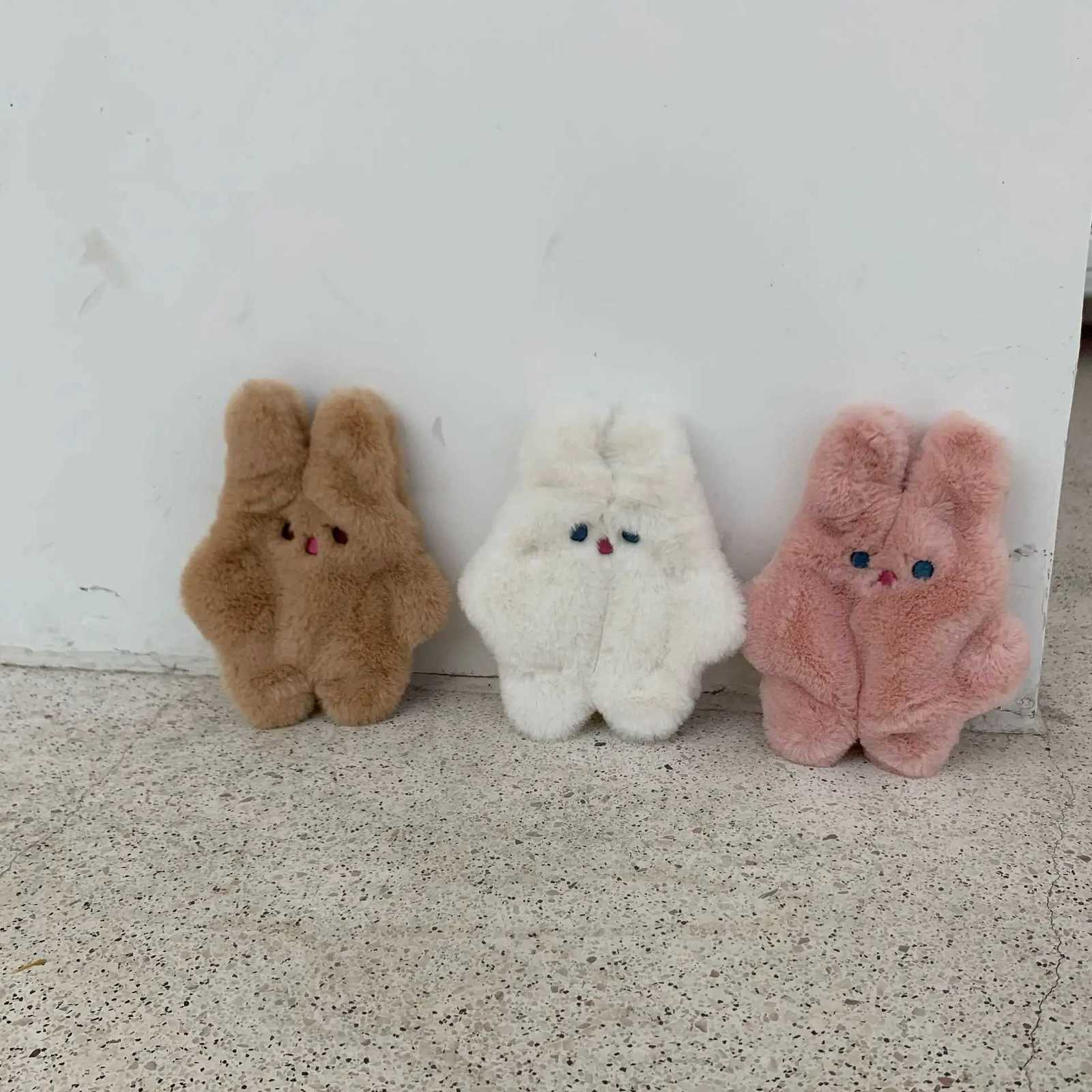 Ins Plush Rabbit Coin Money Bags Mini Cute Card Keys Case for Children Gifts Pouch Zipper Animal Bags Lipstick Earphone Storage G250802