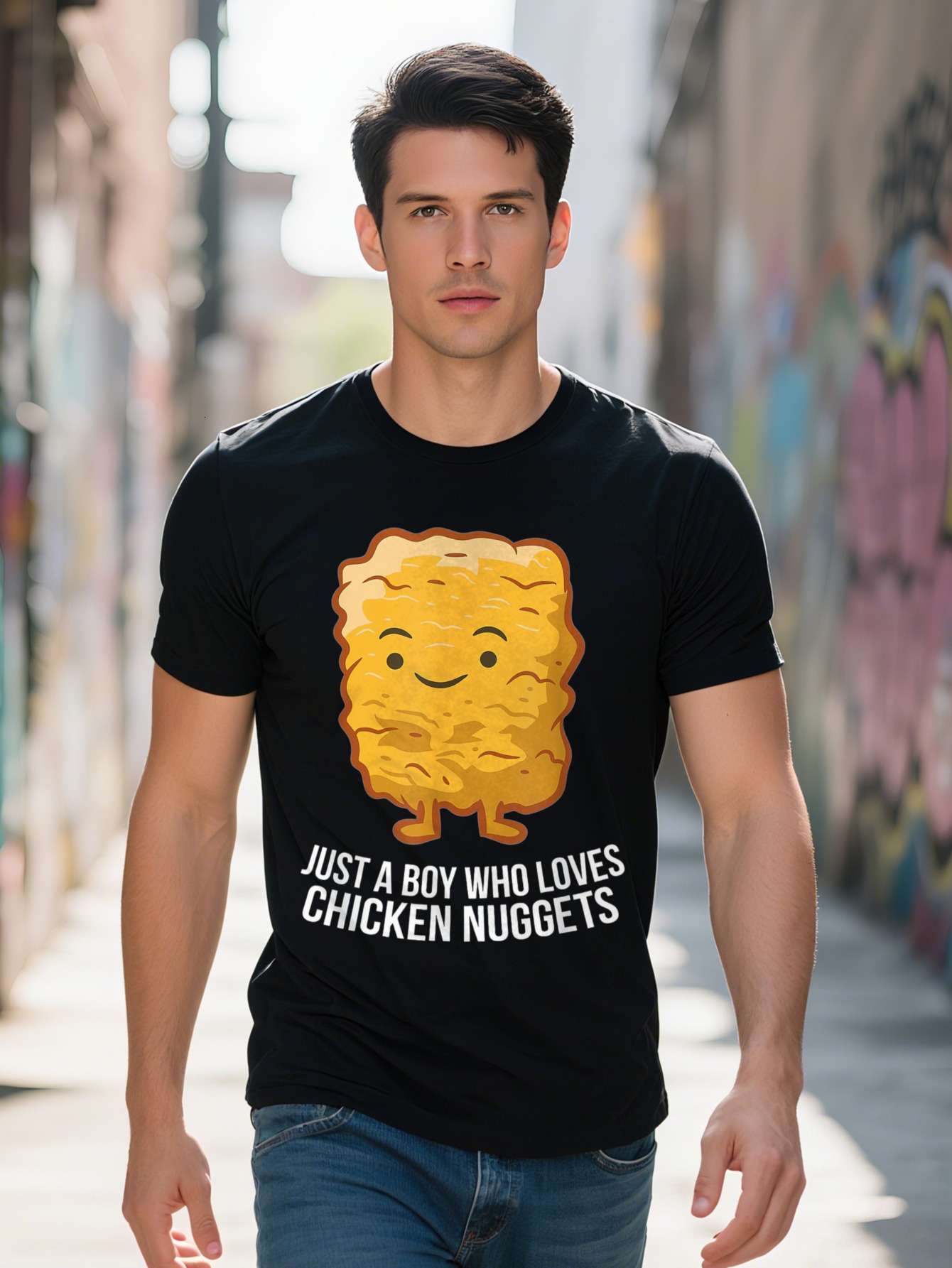 Men s Cotton T Shirt Chicken Nets Design Lightweight g Short Sleeve Round Neck Casual Fit 9e16f 227f4