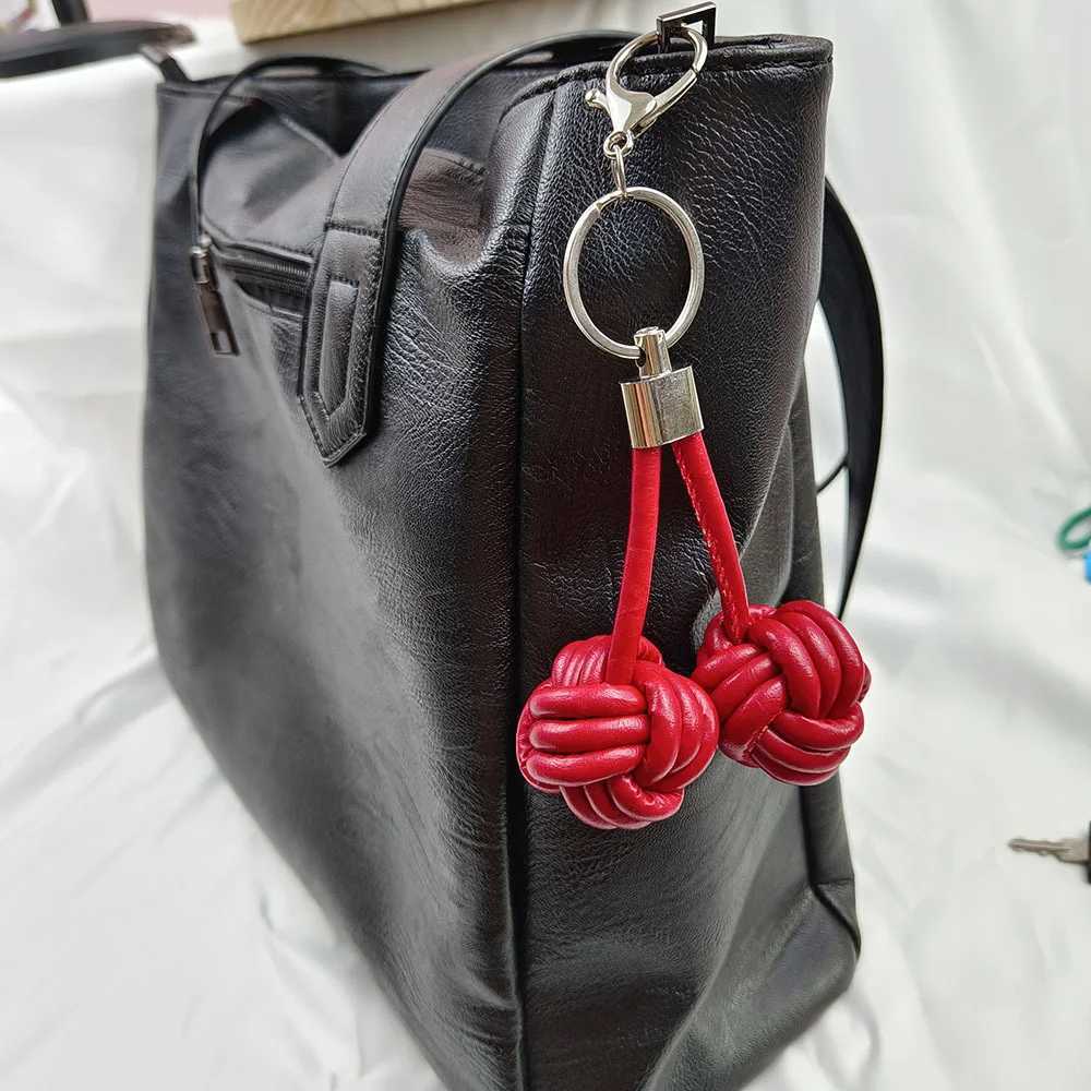 Hand Woven Rope Monkey Fist Pendant With Hanging Buckle Solid Color Bag Hanging Decoration Fashion Bag Hanging Accessory Gift G250802
