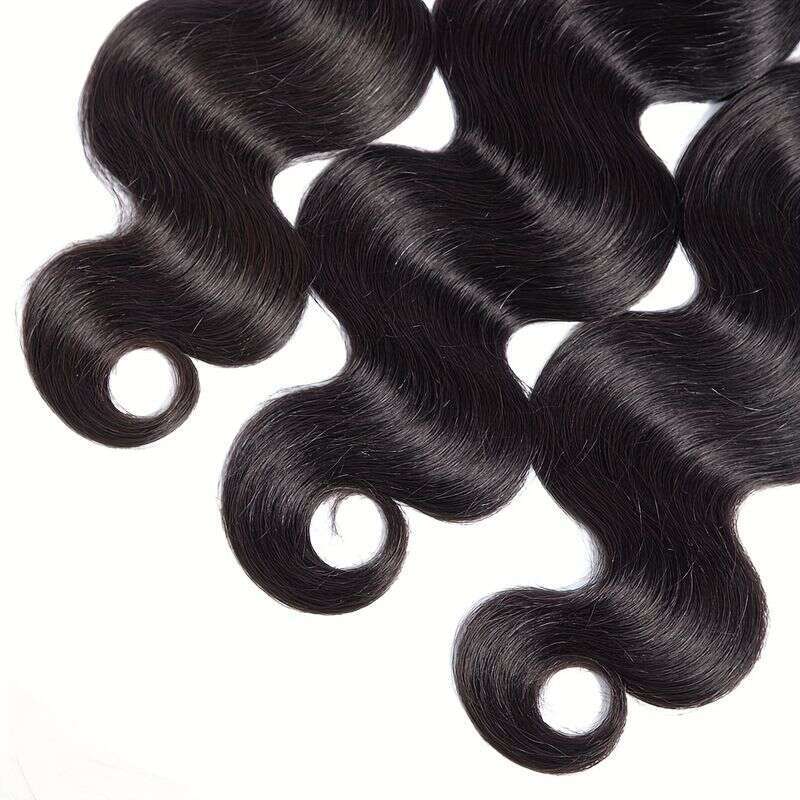 Brazilian Big Wavy Braid 100% Raw Virgin Strand Natural Color Hair Extensions Three-piece Set