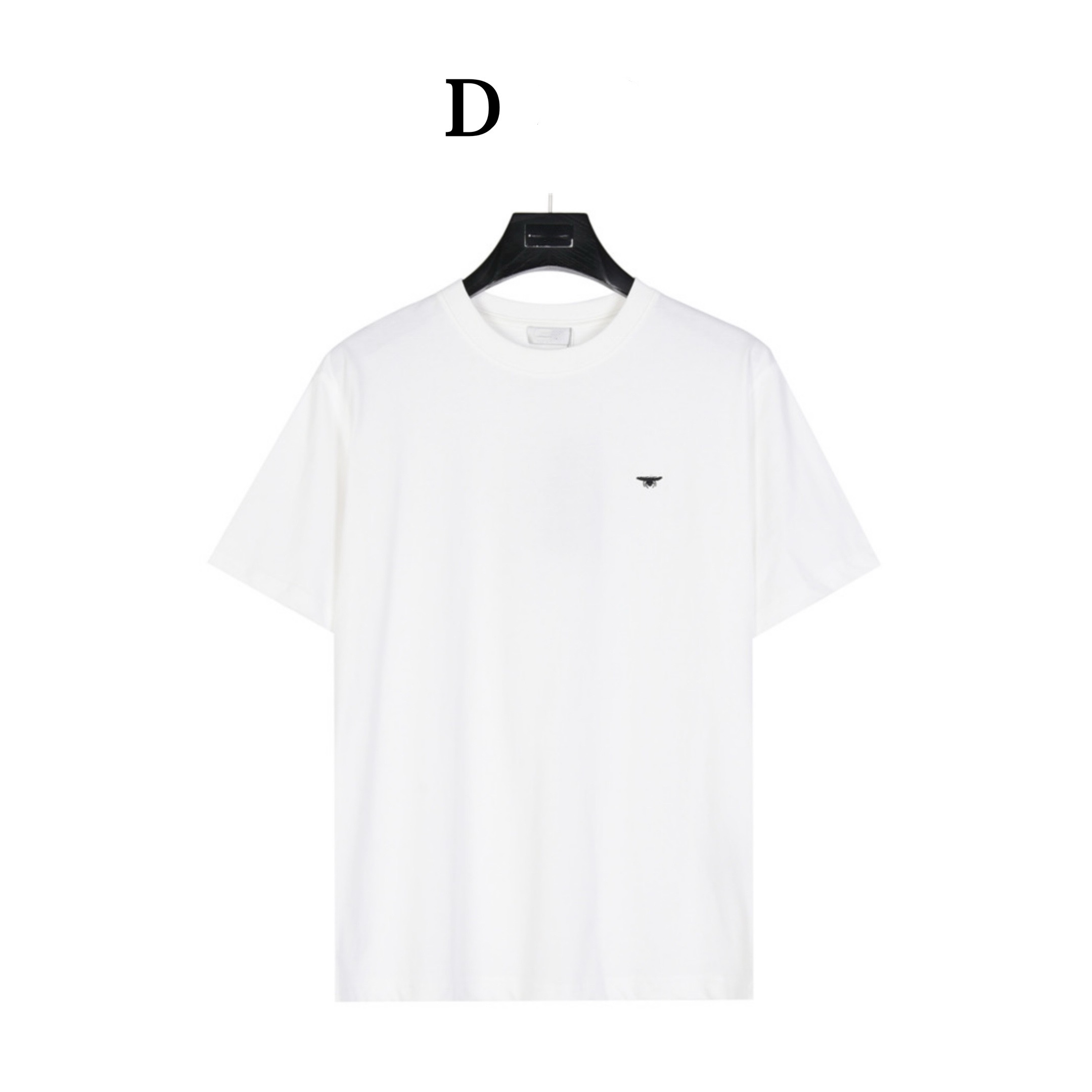 Design brand collaboration slogan embroidered short sleeves, embroidery enhances the style, neckline, sleeves and bottom hem