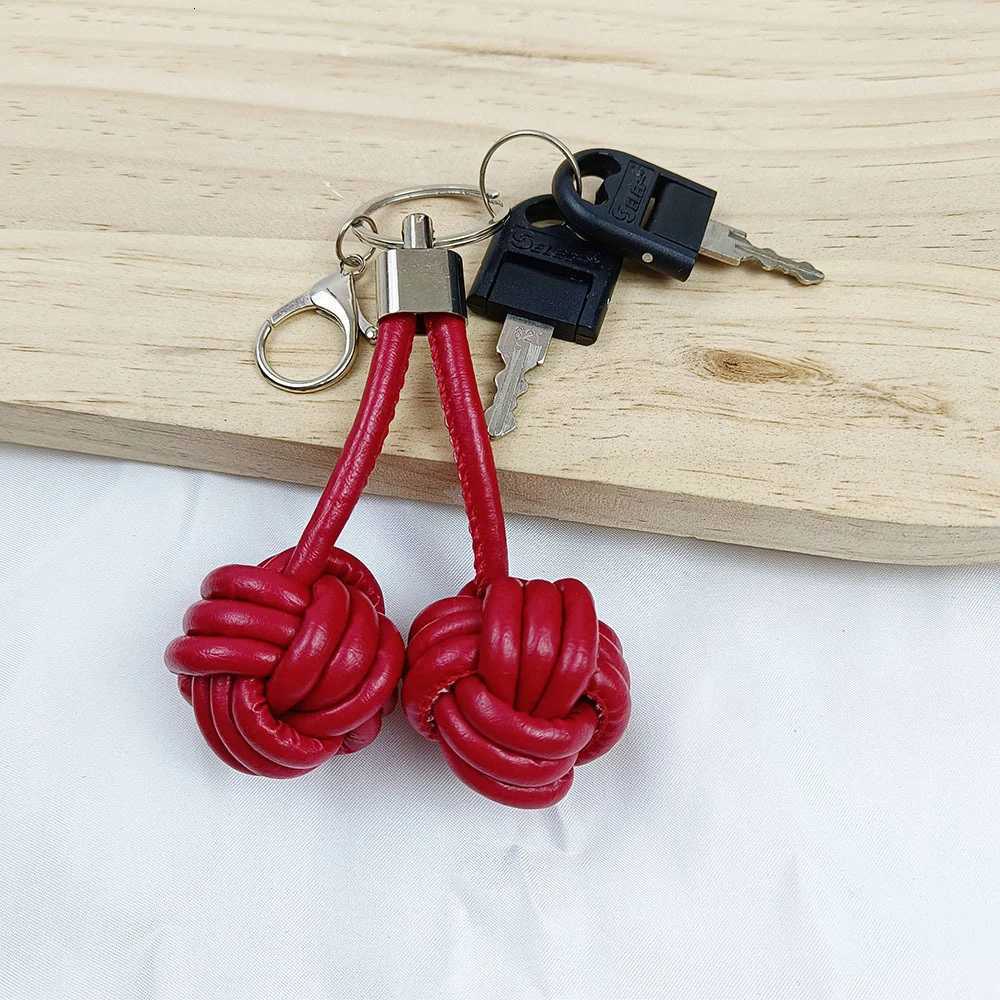 Hand Woven Rope Monkey Fist Pendant With Hanging Buckle Solid Color Bag Hanging Decoration Fashion Bag Hanging Accessory Gift G250802