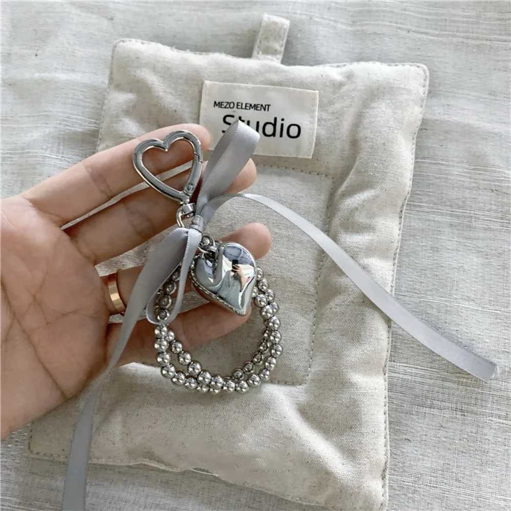 Black Ribbon Bowknot Love Keychain Bag Decoration Cellphone Pendant Accessory for Women and Girls Lanyard Keyring Camera Strap Jewelry G250802