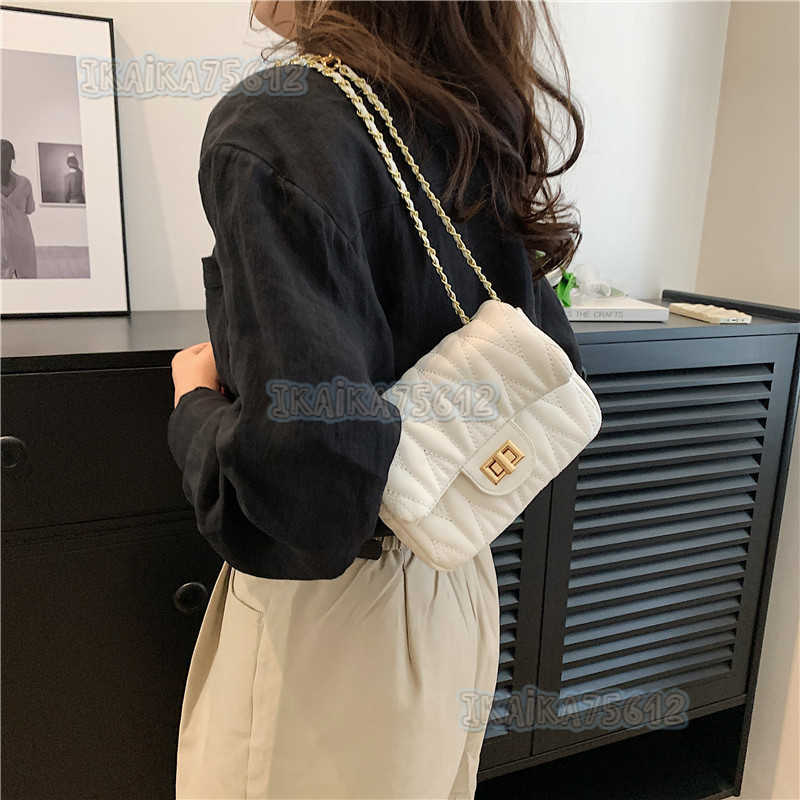 Fashion Single Shoulder Bag for Women 2025 Spring Summer New Simple Casual Chain Crossbody Bag Trendy Niche Small Square Bag H250804