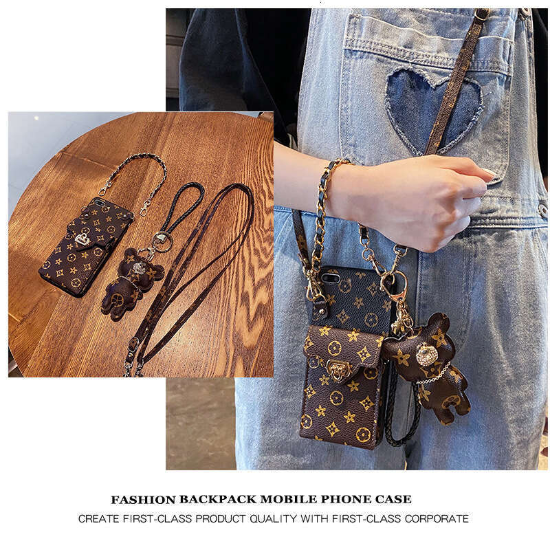 Compatible with Apple 15 Phone Case iPhone 13 Premium Feel Monogram 12 Pro Max Coin Card Holder XR New Women's Style XS