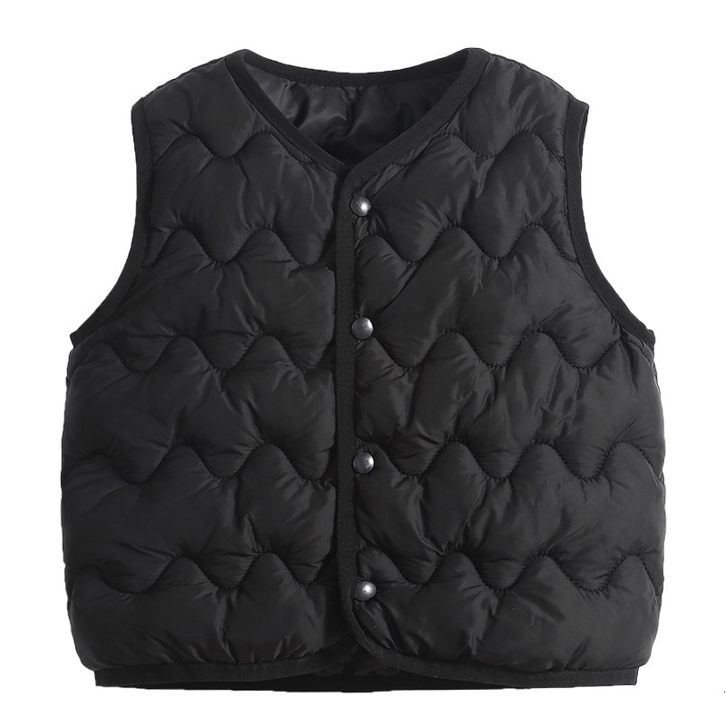 Childrens Down Cotton Vest Baby Infant Inner and Outer Wear Autumn Winter Thickened Vest New Style Boys and Girls New Style230222