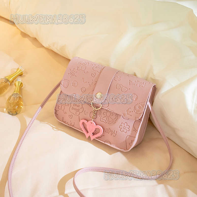 2025 Summer New Fashion Embossed Small Square Bag for Women Style Shoulder Crossbody Chain Small Bag Phone Bag H250804