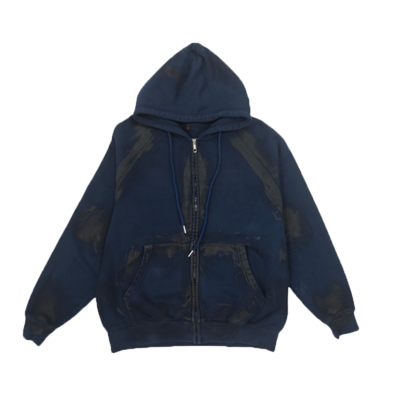 Customizable Zip-Up Hoodie: Warm & Cozy Soft Cotton Blend Sweatshirt Color, pattern, and style can be customized