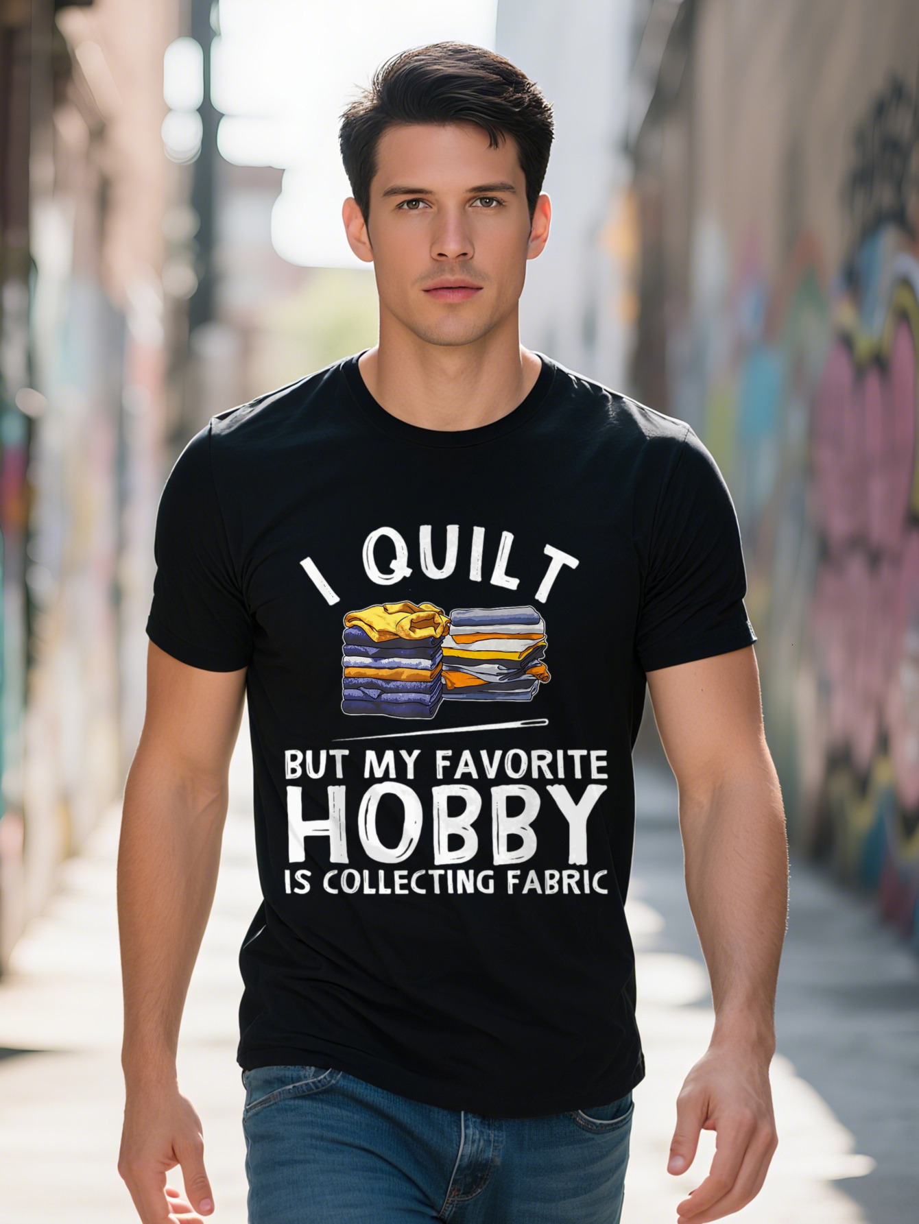Mens g Cotton Funny Quilting Lover Gift For Grandmas Women Quilter T-shirt b1ca7