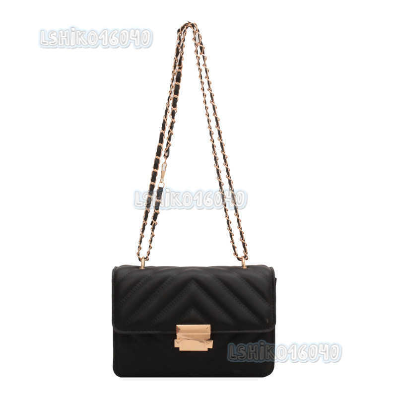 Bag Female Fashion Messenger Bag Red Super Fire Candy Color Chain Small Square Bag Small Crowd Stripe Messenger Bag Tide H250804
