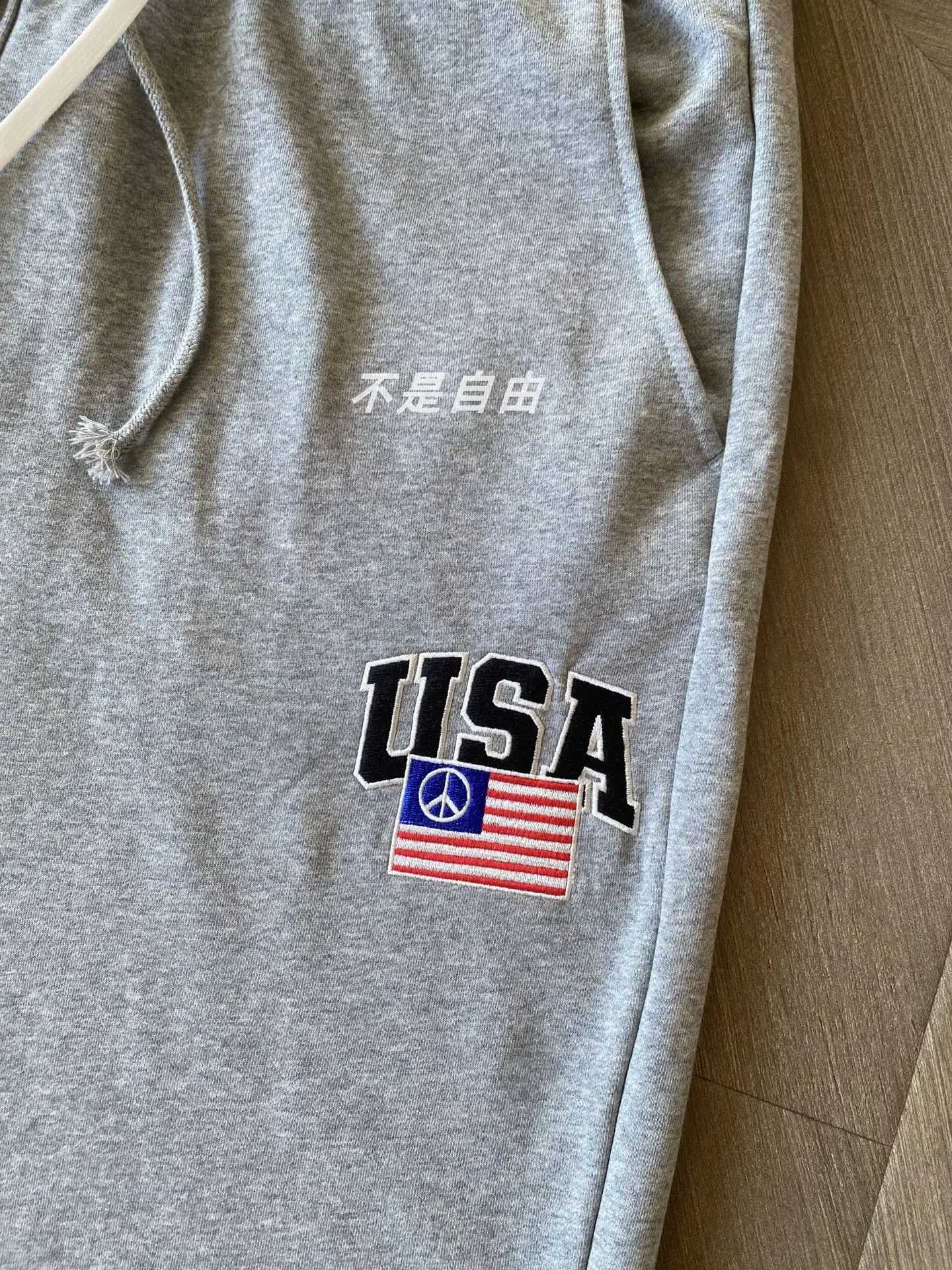 Fake Three Pieces Waist Design Project G/R Sweatpants Men Women Embroidery Digit 3 Label Track Pants Black Gray Casual Trousers X250804