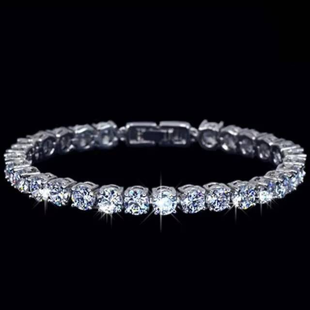 VOAINO 18K 14K 9K Gold Vintage Diamond Jewelry HPHT Lab Grown Diamonds Women Tennis Bracelet for Gift