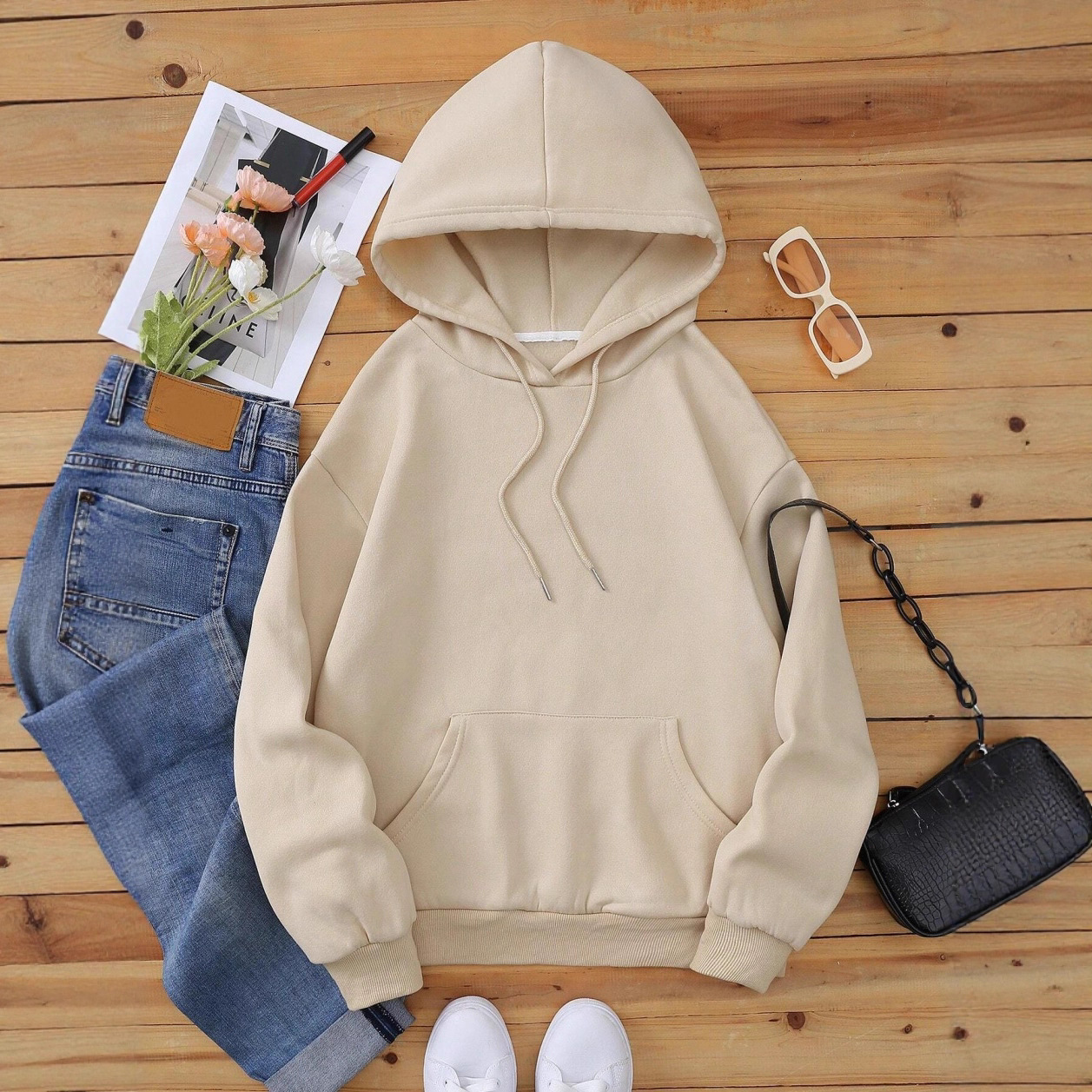 Free shipping designer New Version European Size Women Drop Shoulder Sleeve Ribbed Faith Over Fear Fashion Sweatshirt Hoodie Print High quality clothi