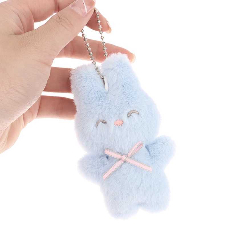ute Squinting Rabbit Plush Toy Cartoon Bunny Pendant Soft Stuffed Doll Keychain Backpack Car Bag Key Ring Decor Kid Gift G250802