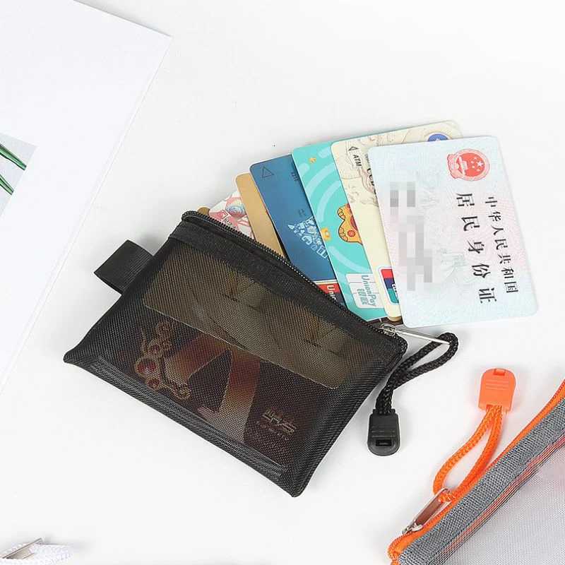 Zipper Pouch Traveling Small Coin Wallet Mini Mesh Coin Bags Money Earphone Data Cable Storage Bags Bus ID Credit Card Holder G250802