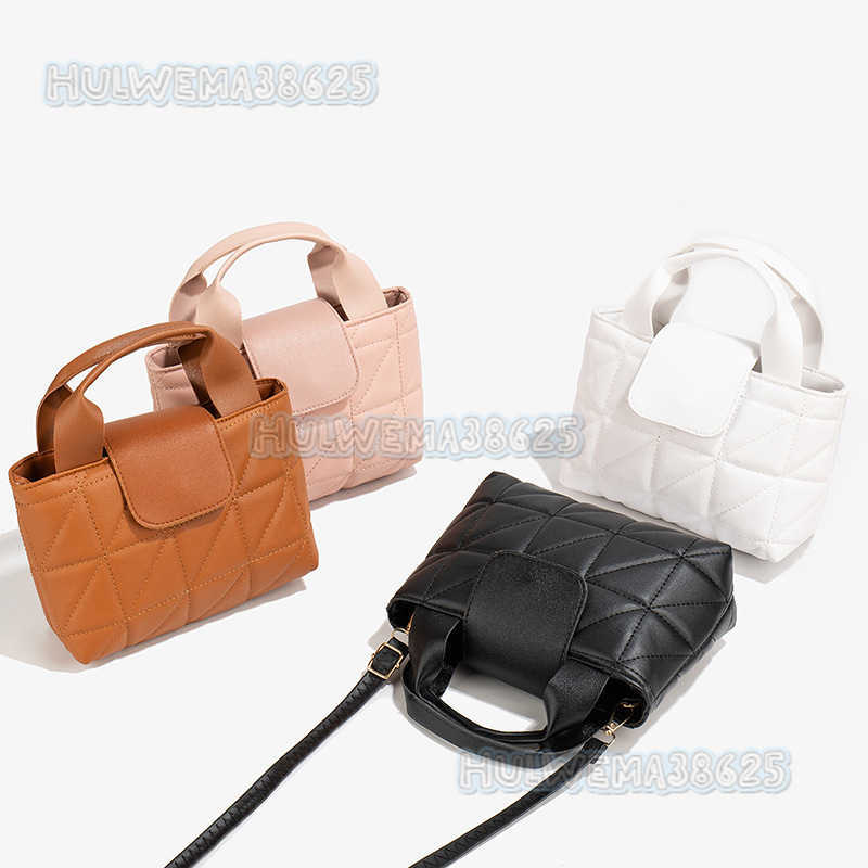 Fashion New Plaid Handbag for Women 2025 Autumn Small Square Bag Simple Shoulder Handbag Crossbody Womens Bag H250804