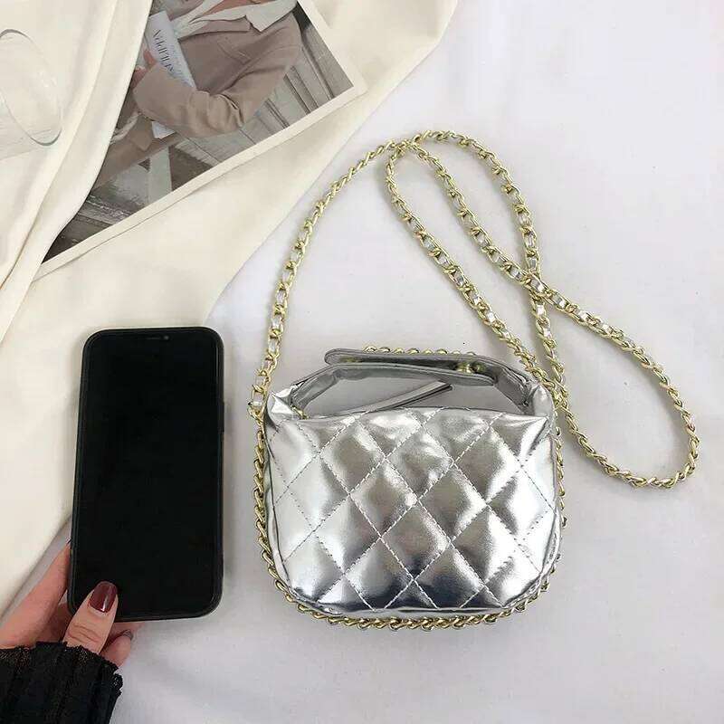 Female Shoulder Fashion Handbag Women's Crossbody Laser Small Square High Quality Chain Bag Tote Bags For Women