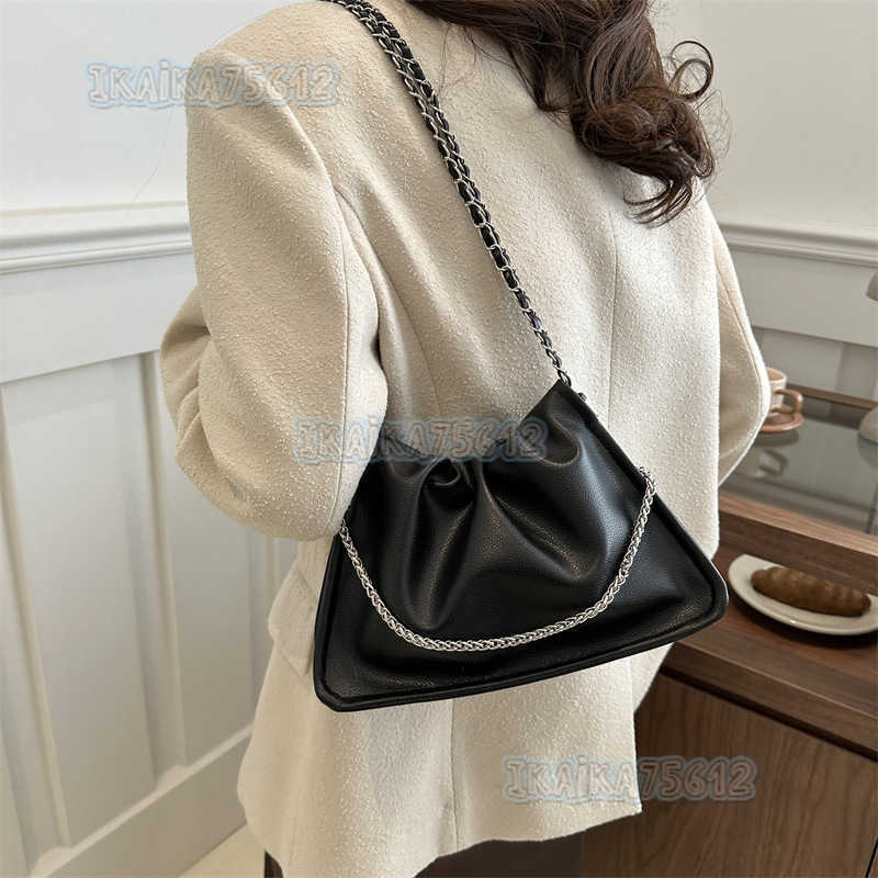 Trendy Bags for Women Spring 2025 New High-end Niche Design Chain Bucket Bag Crossbody Bag Shoulder Bag H250804