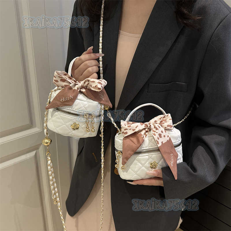 Trendy Mini Bags for Women 2025 New Handheld Small Bags Quilted Chain Bags Crossbody Bags Bowknot Bags H250804