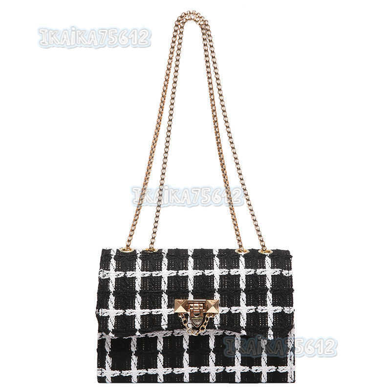 2025 Spring Summer New Casual Personality Trendy Beautiful Fashion Trend Chain Bag Textured Single Shoulder Crossbody Small Square Bag H250804