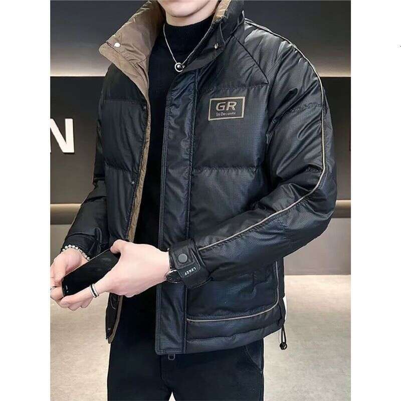 Jiujiang Down Jacket High-End Clothing Jiaxing Pinghu Stand Collar Men's Fashion 2024 New Model
