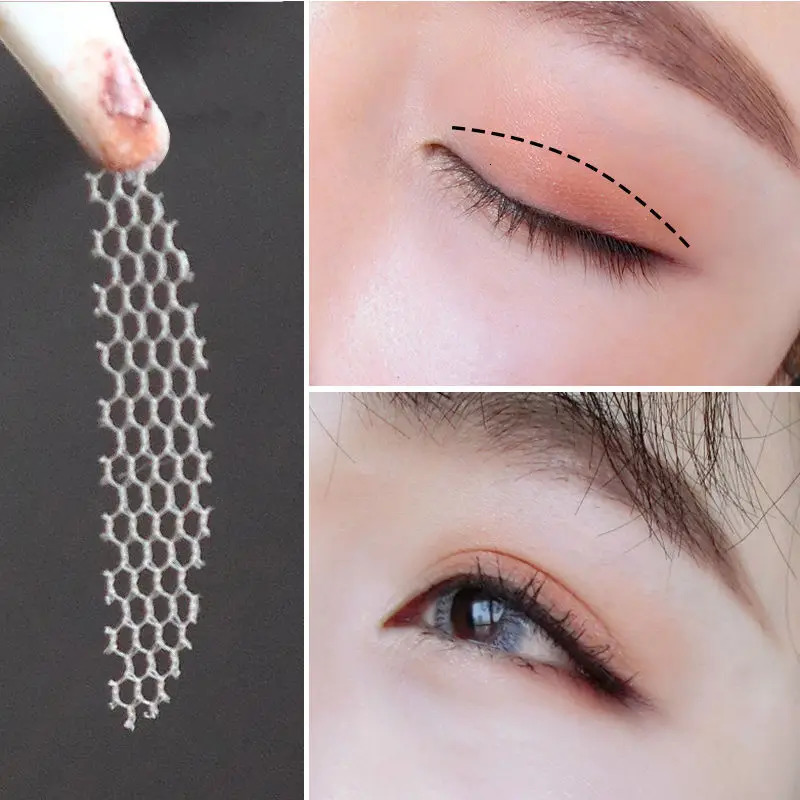 Fold Eyelid Sticker Makeup Tool lifting eye strips Fold Eyelid Paste Clear Beige Stripe lift eyelids shadow sticker 250730