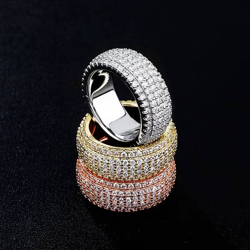 Trendy Streetwear Jewelry: Dazzle Your Outfit With Luxe Multi-Tiered CZ Cufflink Set