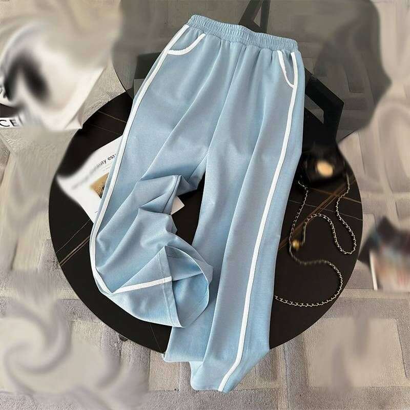 Women's Clothing Short Sleeved Sports Suits For Women New Style Fashionable Loose High End Wide Leg Pants Two Piece Suit