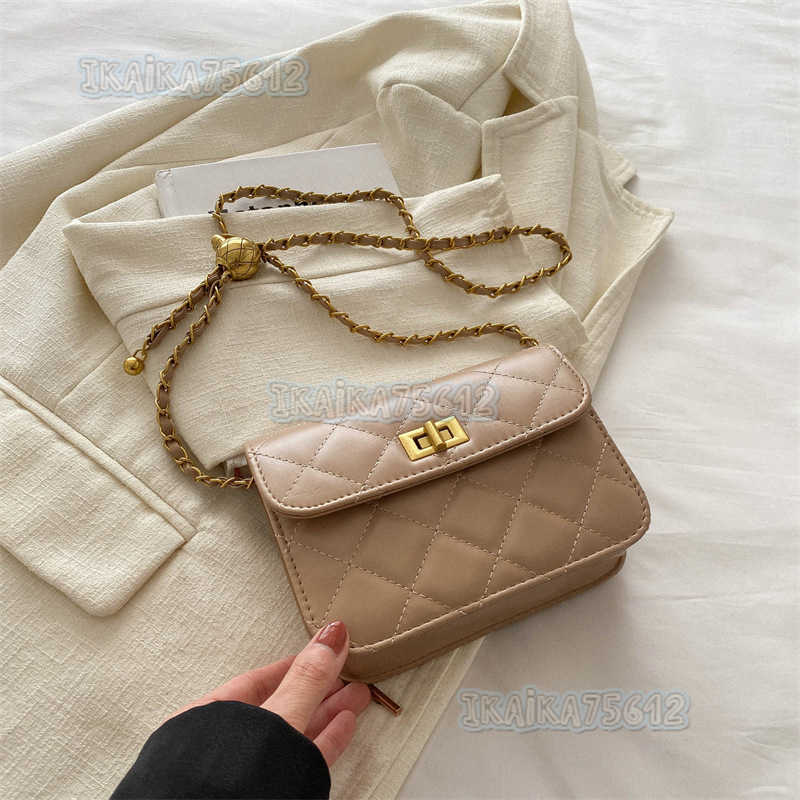 Fashionable and Elegant Simple Chain Small Square Bag 2025 New Trendy Stylish Bag for Women Personality and Crossbody Shoulder Bag H250804