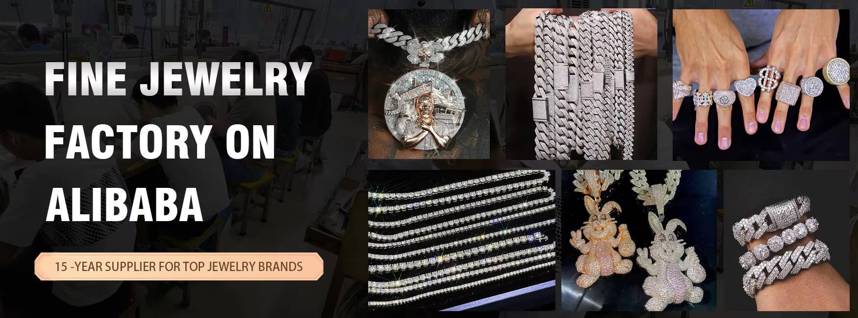 Hip Hop Jewelry Baguette Moissanite S925 Two Row Hip Hop Ring Factory Price Rapper Ring Iced Out Ring for Man