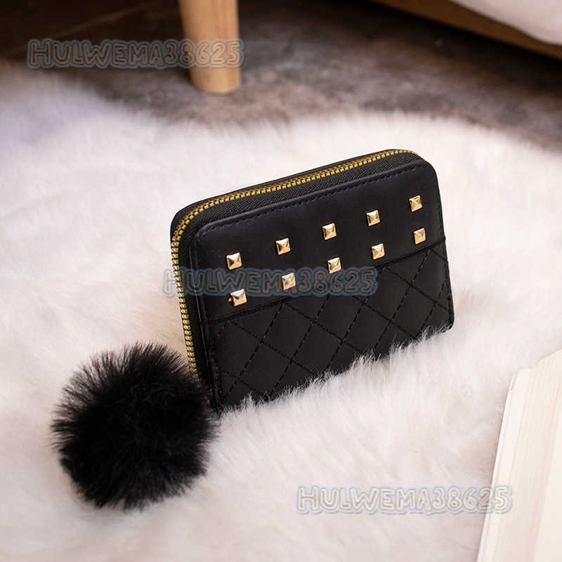 2025 New Fashion Womens Wallet Clutch Short Coin Purse Quilted Decor Card Holder H250804