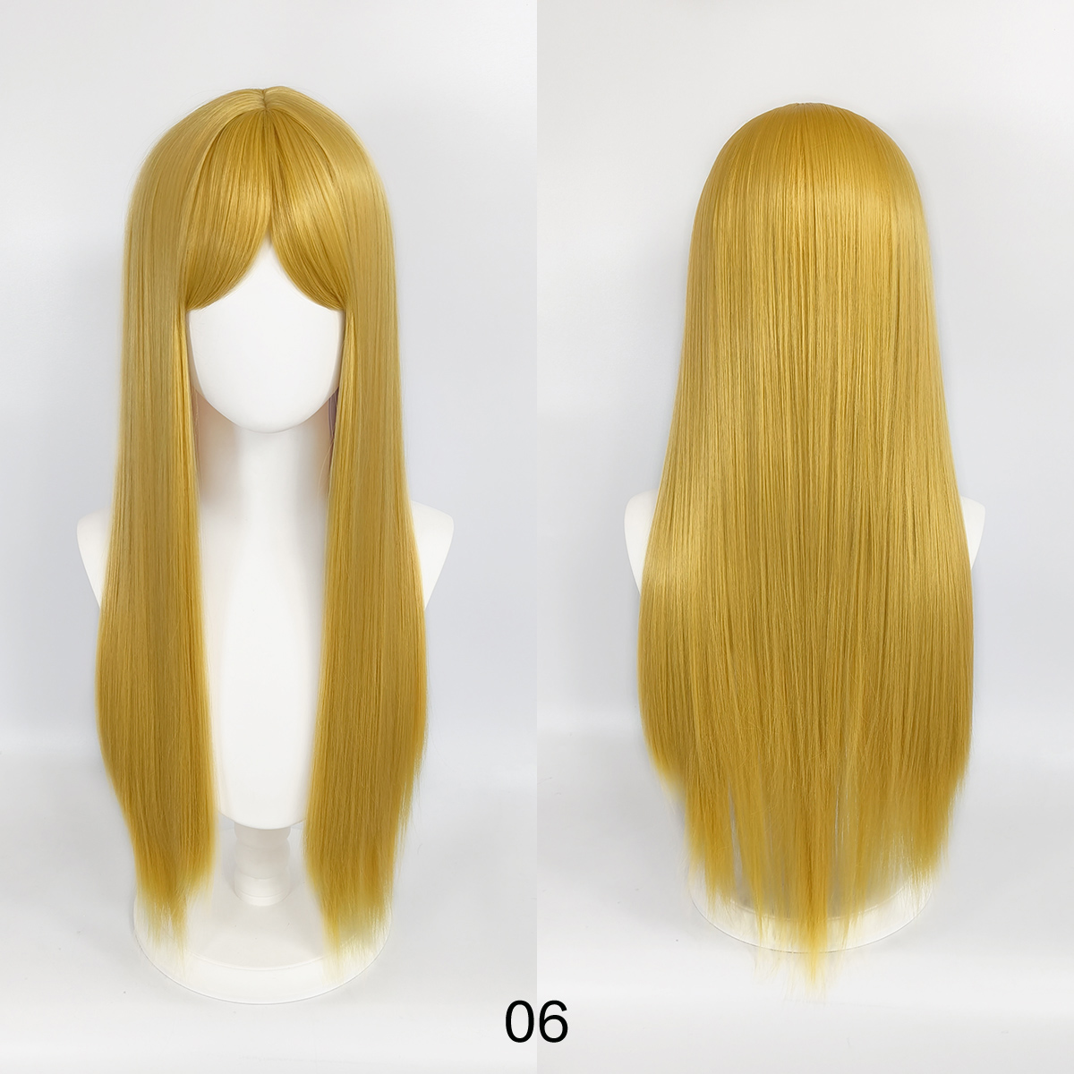 Long straight hair wig - Daily wear cos - Versatile style - Fashionable face-shaping long hair head cover