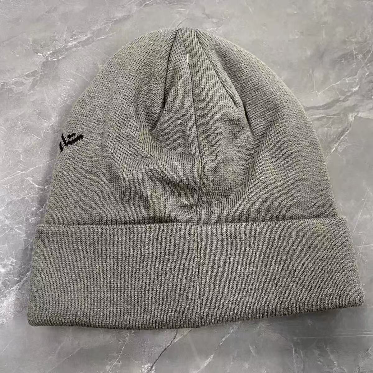 137designer beanie wool hat cap luxury bonnet cashmere hat embroidered ancient bird pattern street fashion brand arc beanie