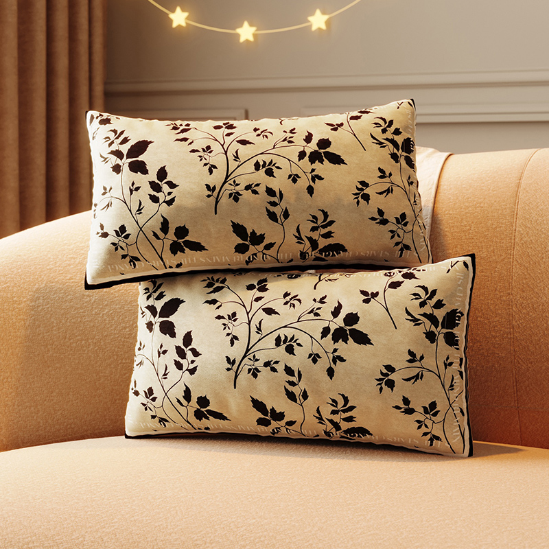 Designer Pillows Case Decorative Throw Pillow Luxury Fashion Vintage Fleece Pillowcase Cover Case Covers Wool Pillowcases Sofa Home White Black only P