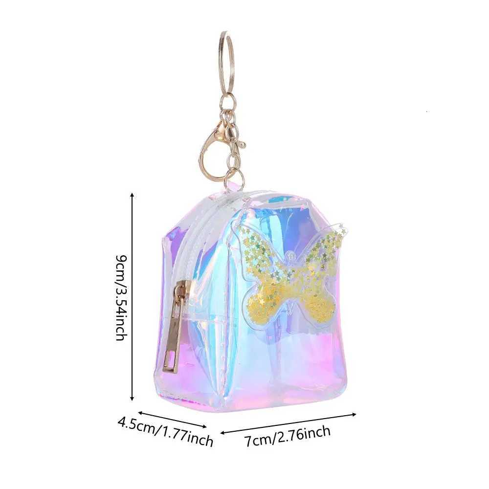 Cartoon Women Girls Mini Backpack Zipper Coin Purse Keys Pouch Card Holder Wallet Money Bags Earphone Storage Package Kids Gifts G250802