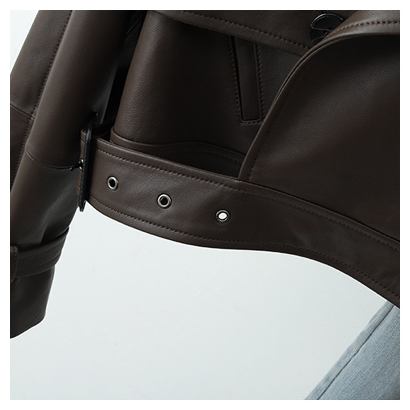 Hot selling American street retro high-end leather jacket short jacket