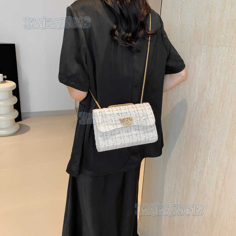 2025 Spring Summer New Casual Personality Trendy Beautiful Fashion Trend Chain Bag Textured Single Shoulder Crossbody Small Square Bag H250804