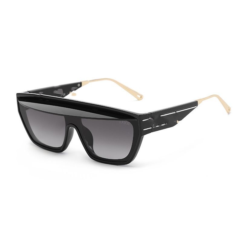 Designer fashion luxury sunglasses letter polygons small leg frame tone-piece rend street travel party facial slimming women