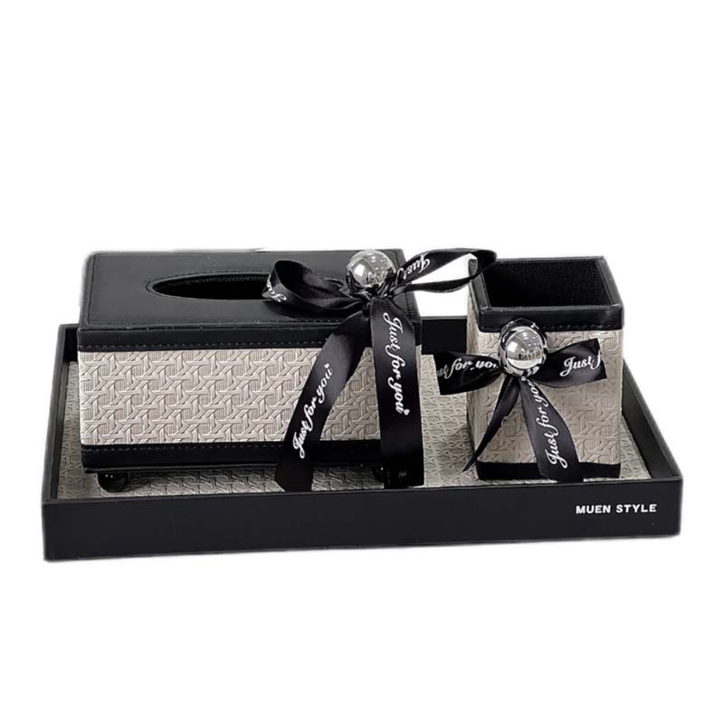 Furniture Living Room Bedroom Leather Entrance Storage Box Luxury Rectangular Organizer For Jewelry Makeup M250719