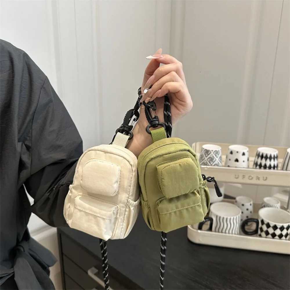 Nylon Hanging Neck Coin Purse Korean Style Multifunction Lanyard Crossbody Bag Hip Hop Mini Wallet Lipstick Earphone Bag Girl G250802