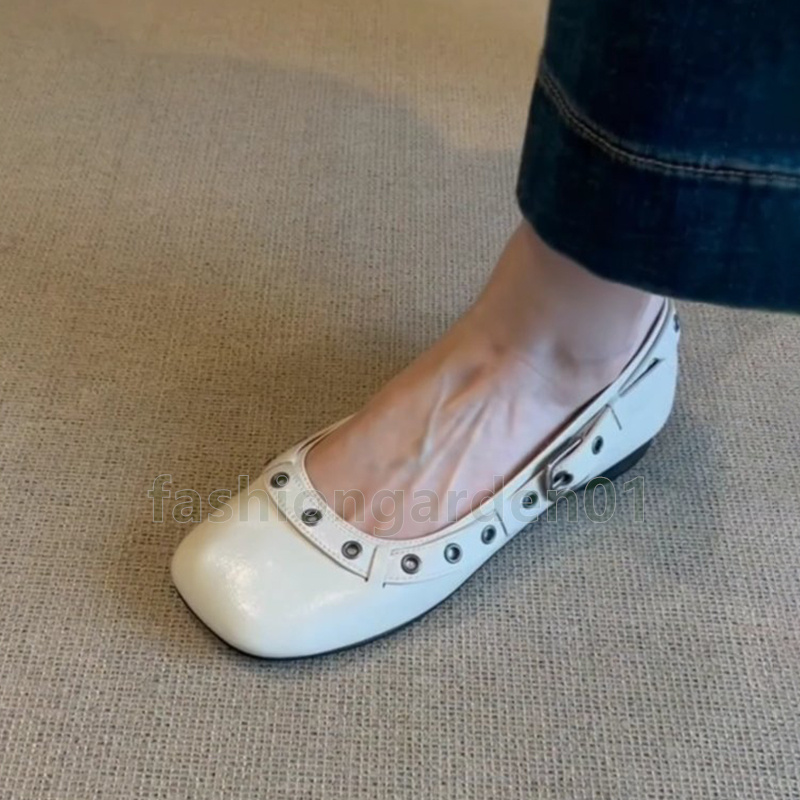 designer ballet flats loafers womens mary jane shoes fashion leather durable comfort soft-soled low heels dress shoes size 35-40